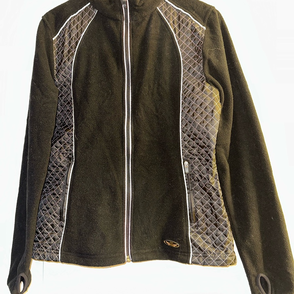 Harley Davidson fleece jacket with thumb hole sleeve size S - Picture 2 of 4
